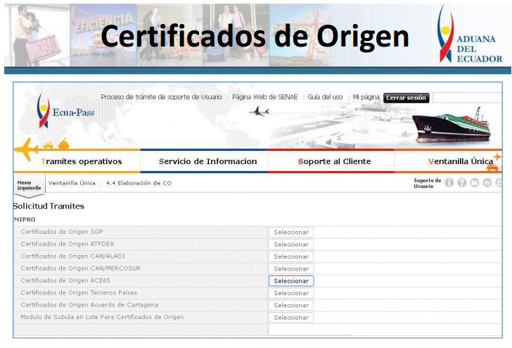 certificado ORIGEN